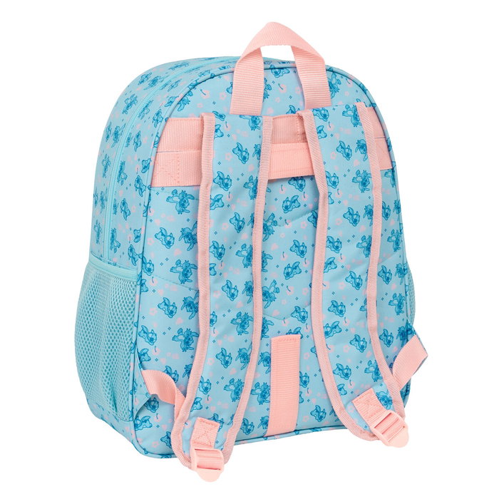 Mochila Escolar Lilo & Stitch Ohana Azul 32 x 38 x 12 cm