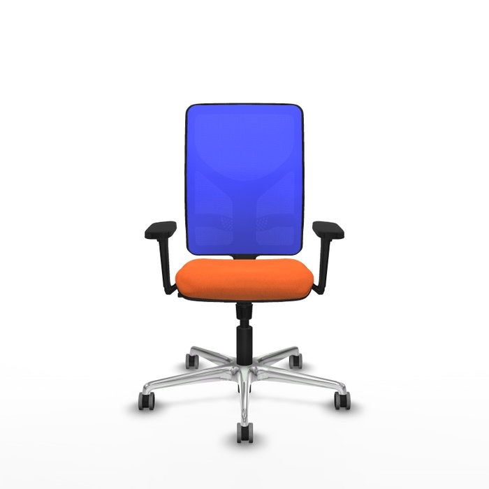 PIQUERAS Y CRESPO Silla de oficina Motilla con mecanismo Sincro, Naranja y Azul PIQUERAS Y CRESPO Silla de oficina Motilla con mecanismo Sincro, Naranja y Azul