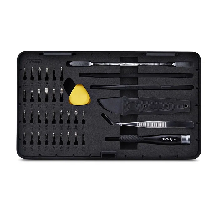 StarTech.com LAPTOP-TOOL-KIT - Juego de Herramientas de Reparación para Ordenadores Portátiles y Dispositivos Electrónicos - 40 Piezas