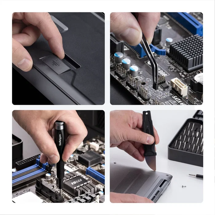 StarTech.com LAPTOP-TOOL-KIT - Juego de Herramientas de Reparación para Ordenadores Portátiles y Dispositivos Electrónicos - 40 Piezas