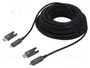 GEMBIRD Cable HDMI AOC Armored Series 20m HDMI Type-A/Type-D Negro