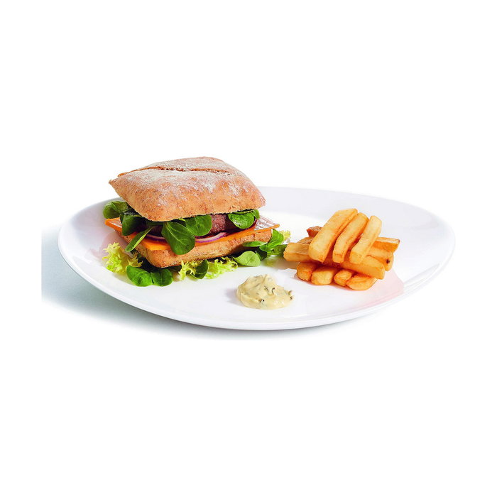 Arcoroc Set 6 Platos Steak Opal Restaurant 30-26 cm Blanco