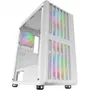 Mars Gaming Caja Semitorre MC-VAULT Blanca con 4 Ventiladores ARGB, Cristal Templado, ATX