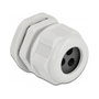 DeLOCK Prensaestopas PG21 Gris para 3 Cables Redondos, 2 Piezas