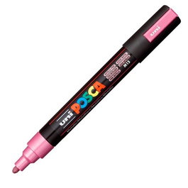 POSCA Marcador PC-5M No Permanente Punta Bala 1.8 - 2.5 mm Rosa Metálico