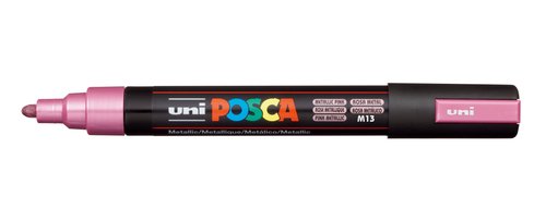 Uni ball POSCA Marcador PC-5M Punta Bala 1.8 - 2.5 mm Rosa Metálico Uni ball POSCA Marcador PC-5M Punta Bala 1.8 - 2.5 mm Rosa Metálico
