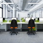 PIQUERAS Y CRESPO Silla de oficina Algarra con mecanismo Asincro, Similpiel Negro