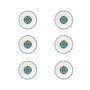 Summa Plato Hondo Giralda Verde 20 cm (Set de 6)