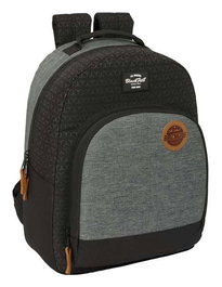 Mochila Escolar BlackFit8 Old school Negro Gris 32 x 42 x 15 cm