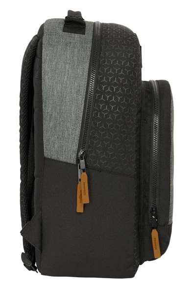 Mochila Escolar BlackFit8 Old school Negro Gris 32 x 42 x 15 cm
