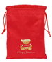 Safta Saquito Plano Osito Rojo Felices Fiestas 26x34x1cm