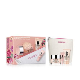 Clinique Moisture Surge 100-Hour Auto-Replenishing Hydrator - Set de 4 pzas: Gel-Crema 50ml, Mascarilla 30ml, Sérum 5ml + Neceser