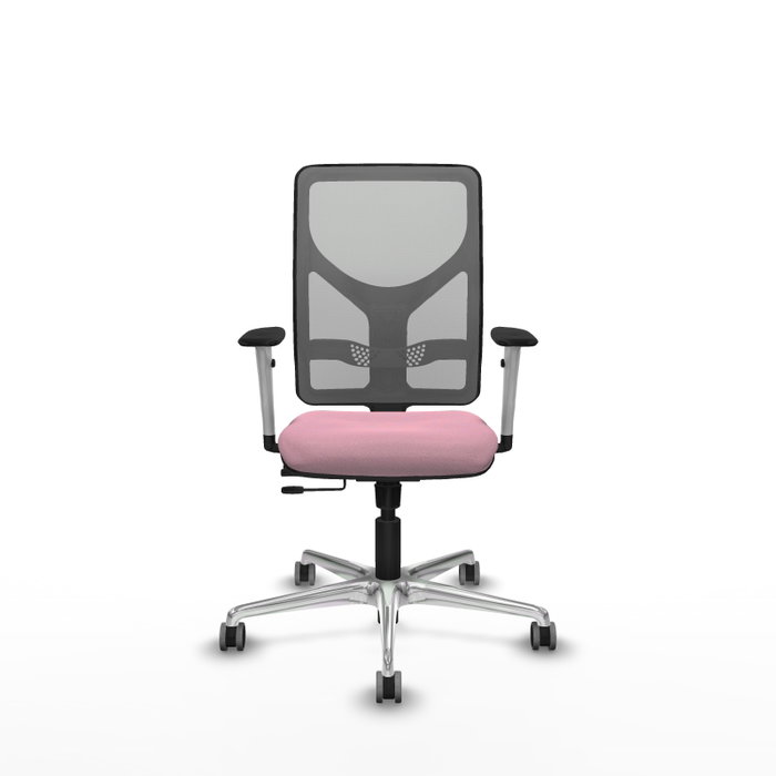 PIQUERAS Y CRESPO Silla de oficina Motilla Rosa y Gris PIQUERAS Y CRESPO Silla de oficina Motilla Rosa y Gris