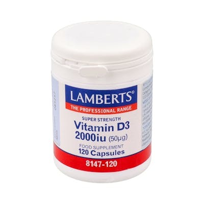Lamberts Vitamina D3 2000 UI (50 µg) 120 cápsulas Lamberts Vitamina D3 2000 UI (50 µg) 120 cápsulas