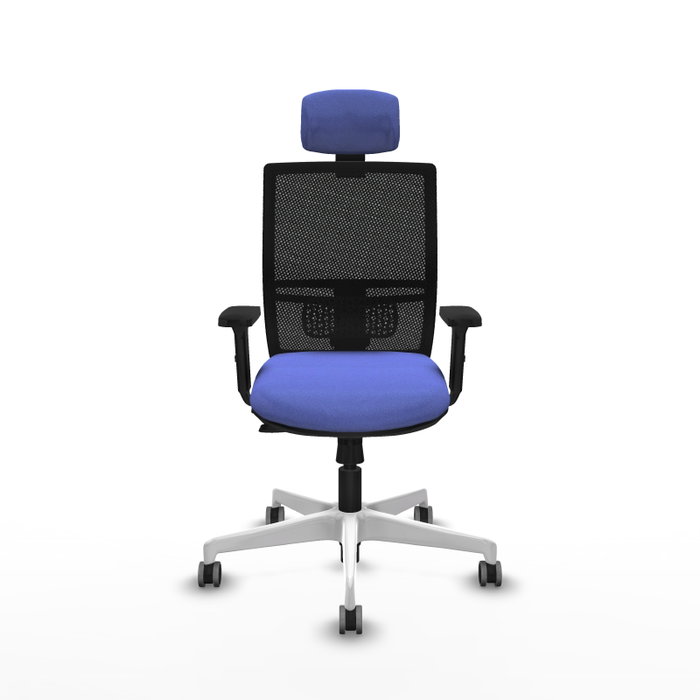 PIQUERAS Y CRESPO Silla de oficina Yunquera con mecanismo Sincro/Traslack, Azul claro y Negro PIQUERAS Y CRESPO Silla de oficina Yunquera con mecanismo Sincro/Traslack, Azul claro y Negro