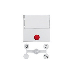 Berker 16968989 Wippe mit Linsen und großem Beschriftungsfeld - Interruptor de Balancín con Lentes y Gran Campo de Inscripción, Blanco