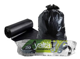 Bolsa de basura 20 L negra antigoteo (20 unidades)