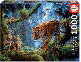 EDUCA BORRAS Tigres en el Árbol Puzzle 1000 Piezas