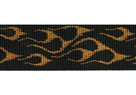 Dunlop Correa Guitarra/Bajo Jacquard Polié 6cm Amarillo Flameado Dunlop Correa Guitarra/Bajo Jacquard Polié 6cm Amarillo Flameado