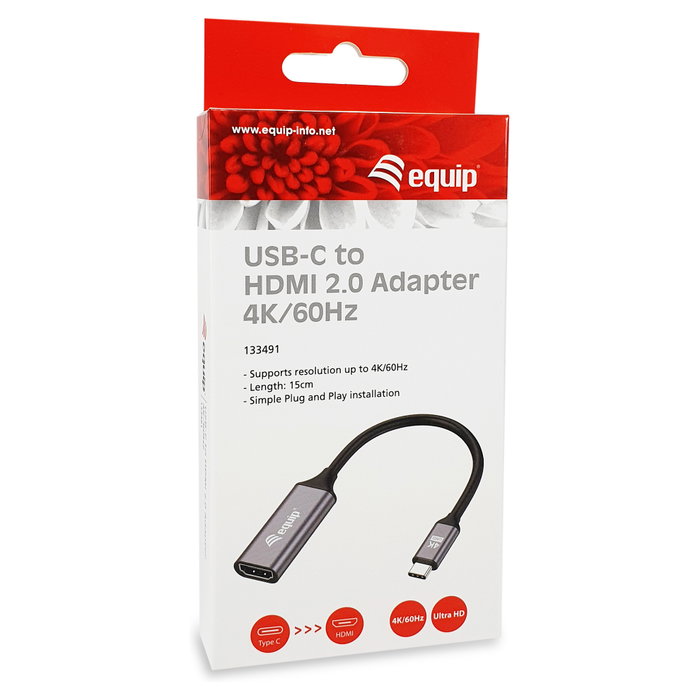 Equip Adaptador USB-C a HDMI 2.0 4K/60Hz 0,15m