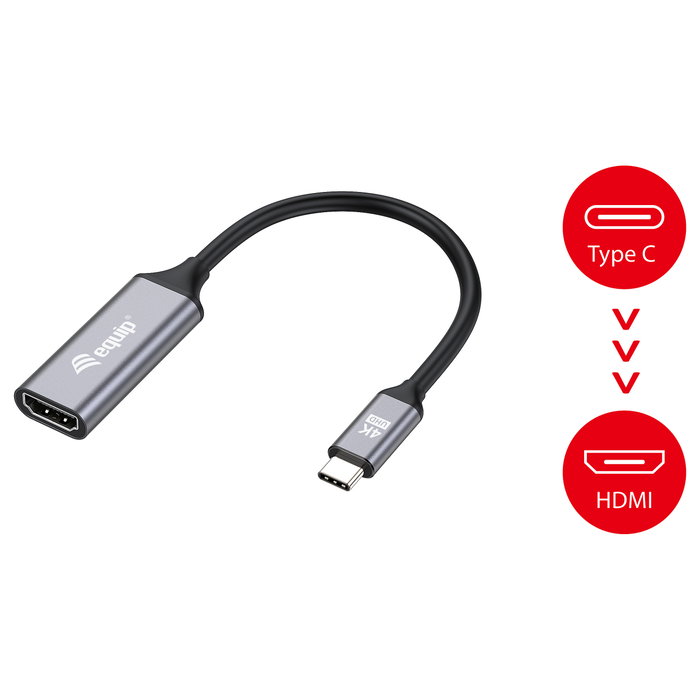 Equip Adaptador USB-C a HDMI 2.0 4K/60Hz 0,15m