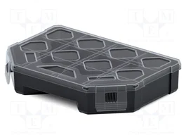 KISTENBERG TAGER 20 Contenedor Colectivo con Particiones Negro