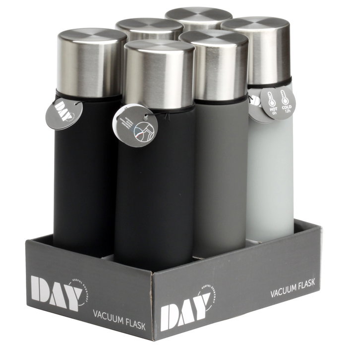 Day Termo de Acero Inoxidable 500 Ml Tácto Soft Touch Mantiene Frío 12h Caliente 6h Day Termo de Acero Inoxidable 500 Ml Tácto Soft Touch Mantiene Frío 12h Caliente 6h