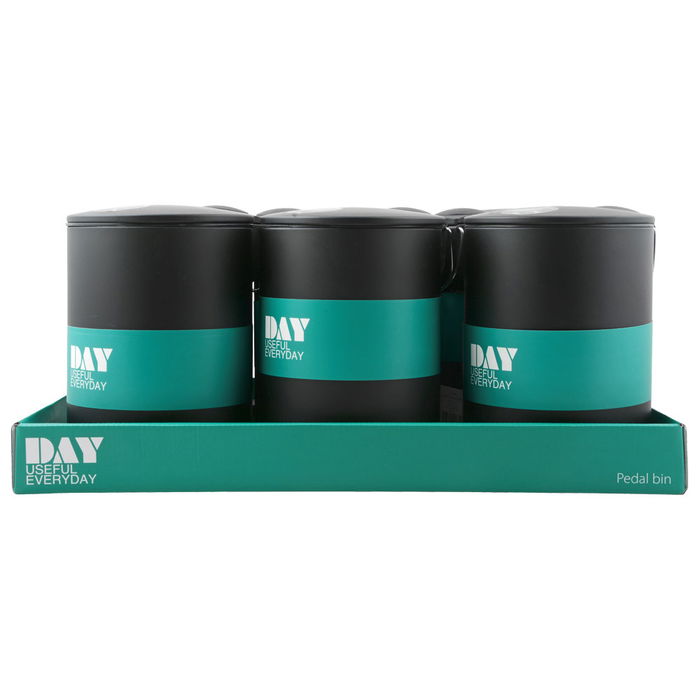 Day Cubo con Pedal 3 L Negro Acero Inoxidable/Plástico Tapa Soft Close
