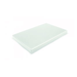 Durplastics Tabla de Corte Polietileno Blanca, Dimensiones 25x18 cm Alto 1.5 cm