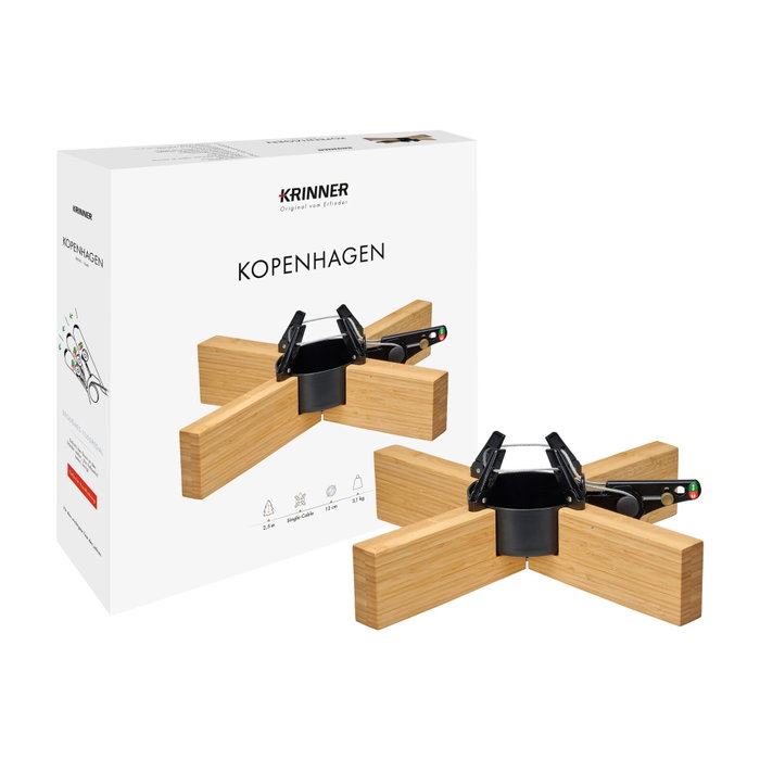Krinner Kopenhagen Bamboo Soporte para Árbol de Navidad 2,5 m/12 cm