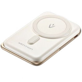 Vention FHNW0 Powerbank 10000mAh 20W Carga Inalámbrica Blanca