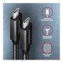 Axagon BUCM32-CM20AB Cable USB-C 3.2 Gen 2 a USB-C 3.2 Gen 2, 2m, negro