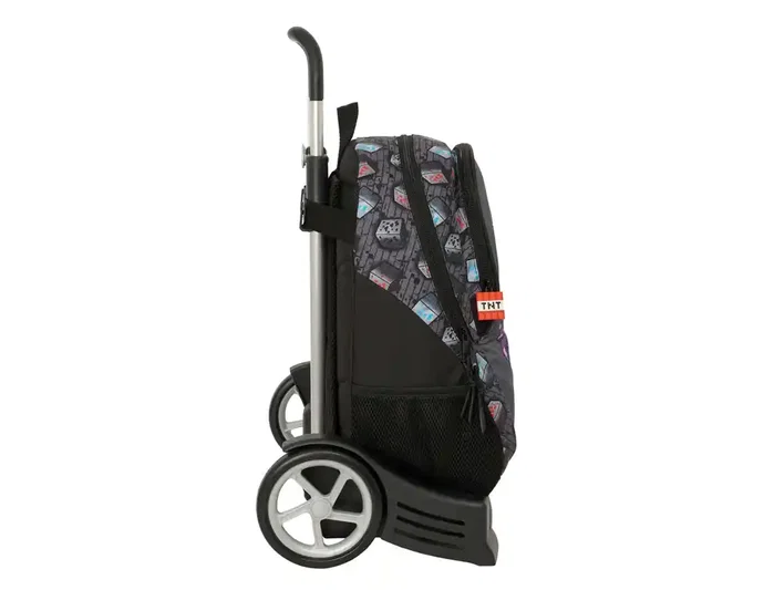 Safta 665 Mochila con Carro Evolution Minecraft Grafitti, Dimensiones 440x320x160 mm