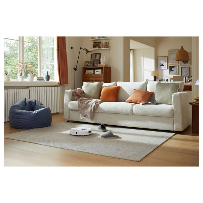 Roborock QR 598 Aspirador Robot Blanco con Autolimpieza y Potencia de Succión 8000 Pa, Depósito 2,7 L, Mopa Elevable