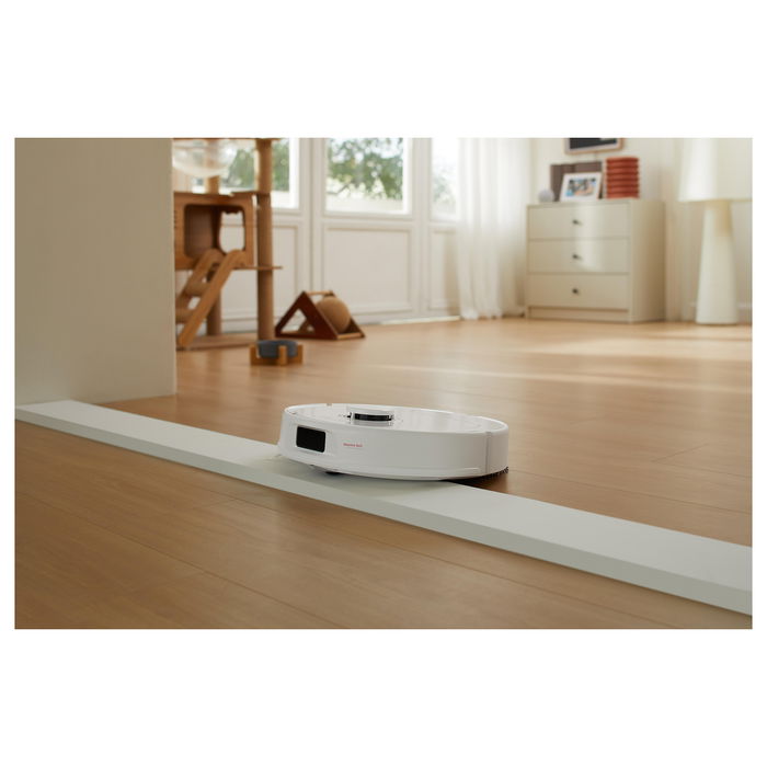 Roborock QR 598 Aspirador Robot Blanco con Autolimpieza y Potencia de Succión 8000 Pa, Depósito 2,7 L, Mopa Elevable