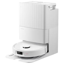 Roborock QR 598 Aspirador Robot Blanco con Autolimpieza y Potencia de Succión 8000 Pa, Depósito 2,7 L, Mopa Elevable