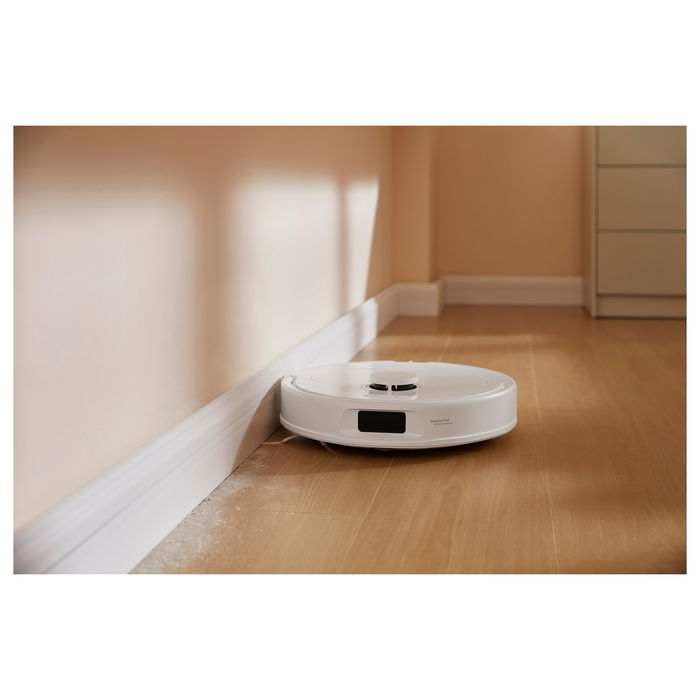 Roborock QR 598 Aspirador Robot Blanco con Autolimpieza y Potencia de Succión 8000 Pa, Depósito 2,7 L, Mopa Elevable