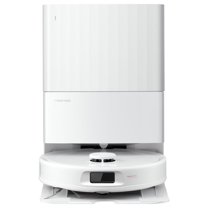 Roborock QR 598 Aspirador Robot Blanco con Autolimpieza y Potencia de Succión 8000 Pa, Depósito 2,7 L, Mopa Elevable