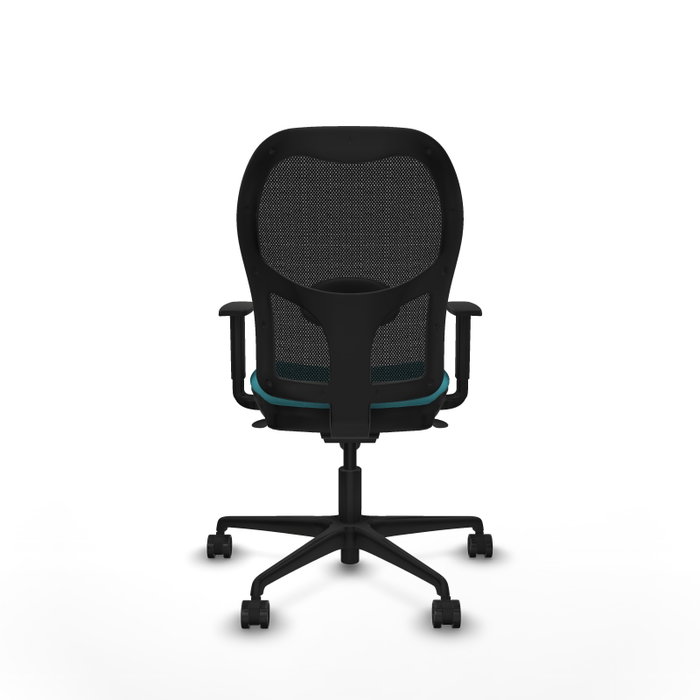 PIQUERAS Y CRESPO Silla de oficina Jorquera Turquesa y Negro con mecanismo Sincro PIQUERAS Y CRESPO Silla de oficina Jorquera Turquesa y Negro con mecanismo Sincro
