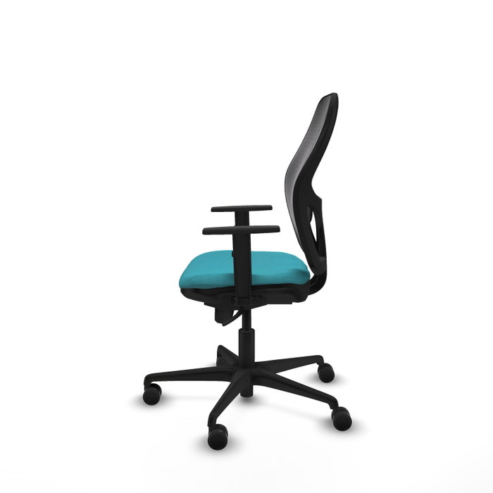 PIQUERAS Y CRESPO Silla de oficina Jorquera Turquesa y Negro con mecanismo Sincro PIQUERAS Y CRESPO Silla de oficina Jorquera Turquesa y Negro con mecanismo Sincro