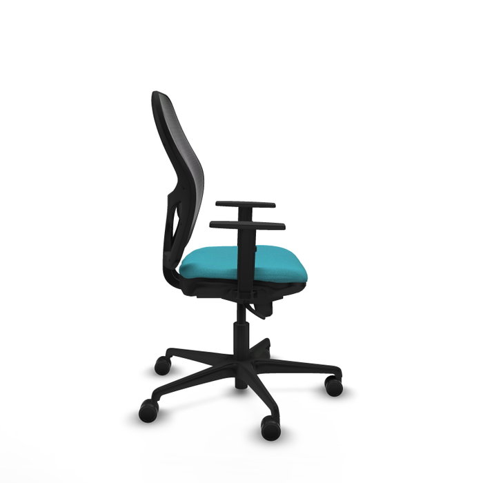 PIQUERAS Y CRESPO Silla de oficina Jorquera Turquesa y Negro con mecanismo Sincro PIQUERAS Y CRESPO Silla de oficina Jorquera Turquesa y Negro con mecanismo Sincro