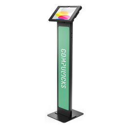 Compulocks 140B209SWLB Soporte de Piso para iPad 10.9" 10th Gen 2022 - Aluminio y Acero - Negro