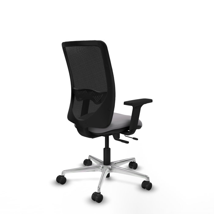 PIQUERAS Y CRESPO Silla de oficina Zulema con mecanismo Sincro/Traslack, Gris y Negro