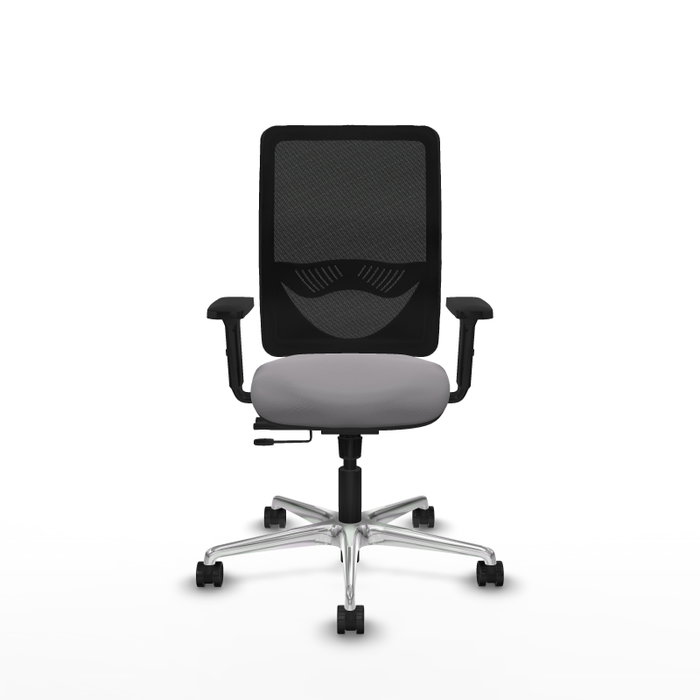 PIQUERAS Y CRESPO Silla de oficina Zulema con mecanismo Sincro/Traslack, Gris y Negro