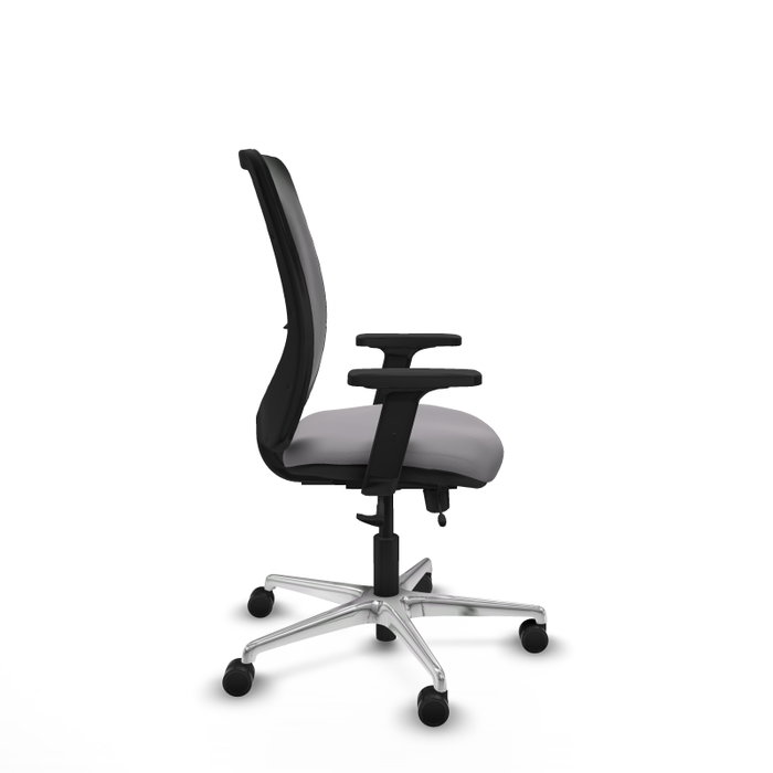 PIQUERAS Y CRESPO Silla de oficina Zulema con mecanismo Sincro/Traslack, Gris y Negro