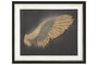 DKD Home Decor Cuadro de Alas Enmarcado Negro y Dorado