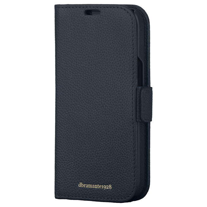 dbramante1928 New York Funda Folio de Cuero Azul para Apple iPhone 15 Pro Max dbramante1928 New York Funda Folio de Cuero Azul para Apple iPhone 15 Pro Max