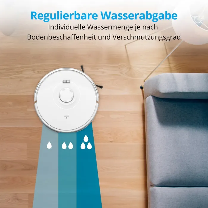 Medion MD11782 X10 SW Robot Aspirador - 120 min - 2700 Pa - 400 ml - Blanco Medion MD11782 X10 SW Robot Aspirador - 120 min - 2700 Pa - 400 ml - Blanco