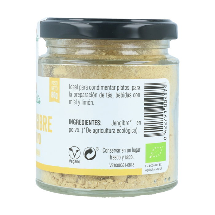 Vegetalia Jengibre Raíz en Polvo Bio 80g Vegetalia Jengibre Raíz en Polvo Bio 80g