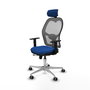 PIQUERAS Y CRESPO Silla de oficina Jorquera con mecanismo Sincro/Traslack Azul y Gris